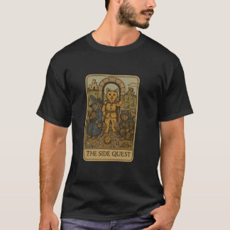 T-shirt Chats de joueurs de RPG drôle quête secondaire car