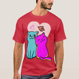 T-shirt chats de jour de valentines (3)