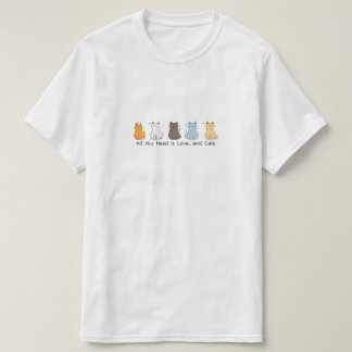 T-Shirt Chats de la Saint-Valentin en Amour