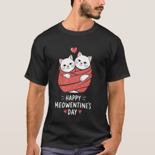 T-shirt Chats de la Saint-Valentin Joyeux Meowentin