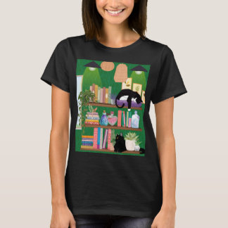 T-shirt Chats de librairie