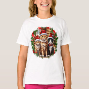 T-shirt Chats de Noël