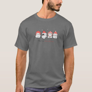 T-shirt Chats de Noël amusants - Matching Family Meowy Paj