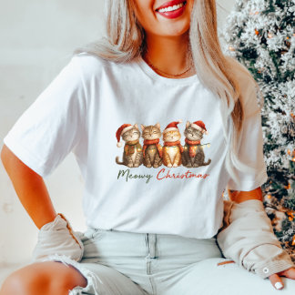 T-shirt Chats de Noël Meowy