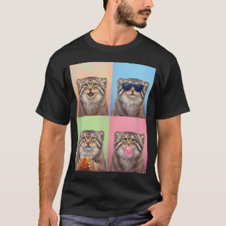 T-shirt Chats de Pallas Drôles de Pallas