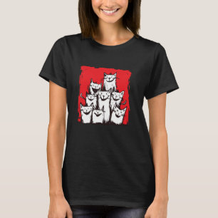 T-shirt Chats déchaînés aiment les expressions joyeuses