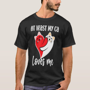 T-shirt Chats Drôles Aime Citation Avec Le Cœur De Chats C