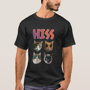T-shirt Chats Drôles de Chatons Hiss Rock Drôle Pun Amoure