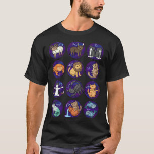 T-shirt Chats Du Zodiac
