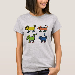 T-shirt Chats En Chaussures