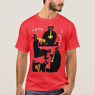 T-shirt Chats en jazz