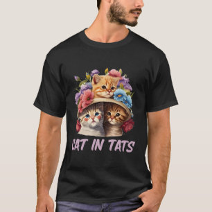 T-shirt Chats En Tats Chat Tatouage Kitten Tatouage