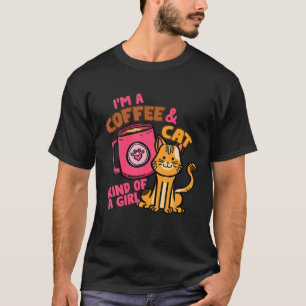 T-shirt Chats Et Café Femmes Cute Fille Nouveauté