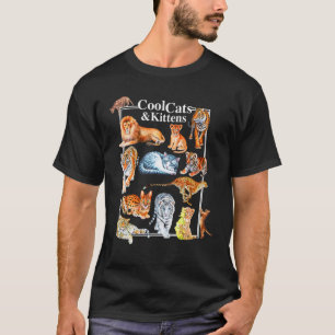 T-shirt Chats et chatons cool Tigre Lion Léopard Félins
