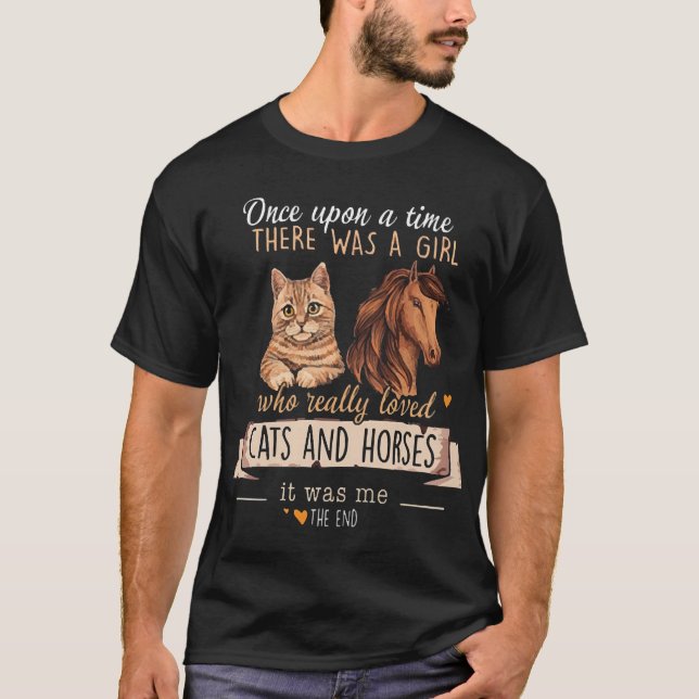 T-shirt Chats et chevaux (Devant)