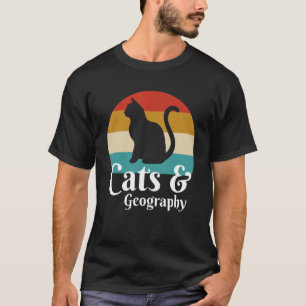 T-shirt Chats Et Géographie