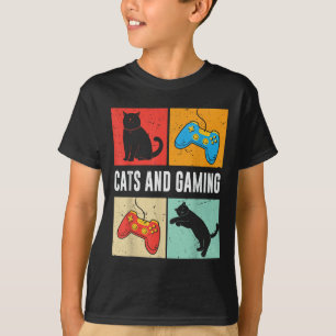T-shirt Chats Et Jeux Pour Le Jeu Vidéo Amoureux des chats