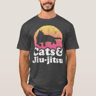 T-shirt Chats et Jiujitsu Hommes ou Femmes Chat