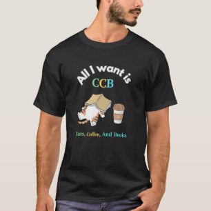 T-shirt chats et livres colorés et amusants avec des icône