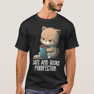 T-shirt Chats et Livres Perfection du Livre Bibliophile B
