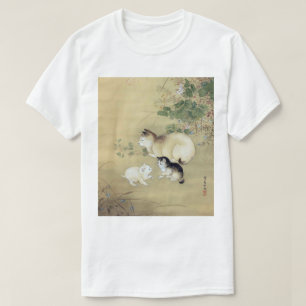 T-shirt Chats et Plantes d'automne, Artiste inconnu