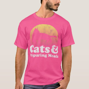T-shirt Chats et préparation de repas Chat homme ou femme