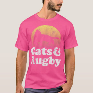 T-shirt Chats et rugby Chat Homme ou Femme