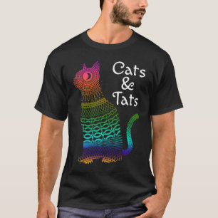 T-shirt Chats et Tats Coloré Chat & Tatouage