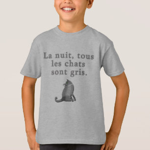 T-shirt Chats français dire des produits