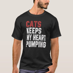 T-shirt Chats garde mon coeur pompage chat femme maman fil
