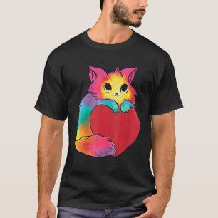 T-shirt Chats Graphiques Cute Pour Kitten Art Coloré