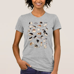 T-shirt Chats japonais, Hiroshige, Ukiyo-e