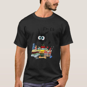 T-shirt Chats Je suis OK Quilting Love Chats