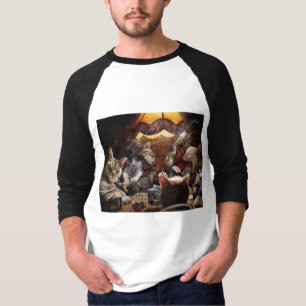T-shirt Chats jouant au poker