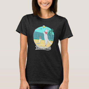 T-shirt Chats Jouer Beach Volleyball Volleyball Spike