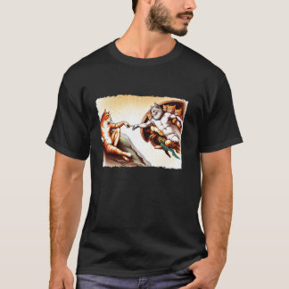 T-shirt Chats Kitty Création Peinture Parodie Chat Réinven
