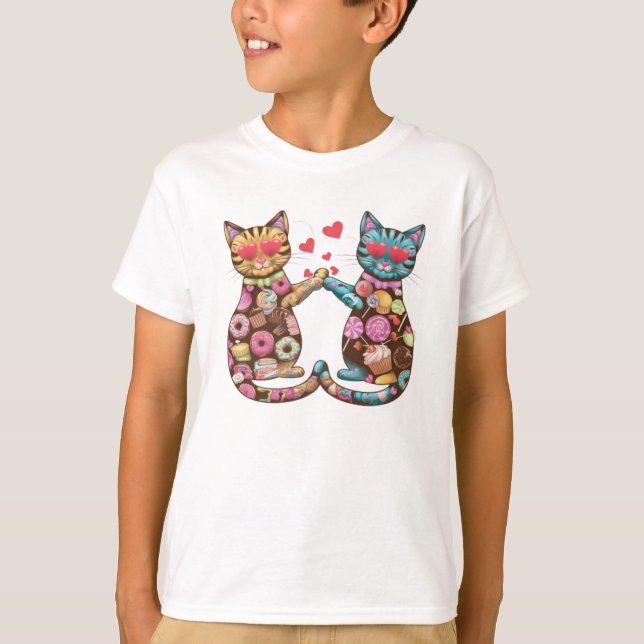 T-shirt Chats Love (Devant)