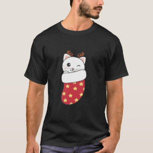 T-shirt Chats Mets En Sacoche De Noël Pour Chat De Noël