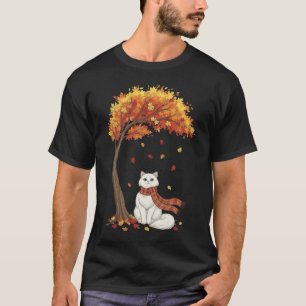 T-shirt Chats mignons amateur chat persan automne