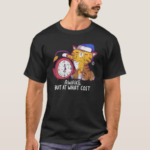 T-shirt Chats mignons du matin Vintage Awake But At What C