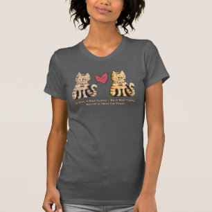T-shirt Chats mignons et grossiers Personnalisés