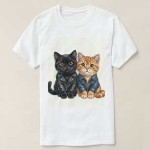 T-shirt Chats Motards