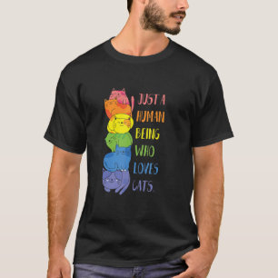 T-shirt Chats Neutre Sexe Juste Un Être Humain
