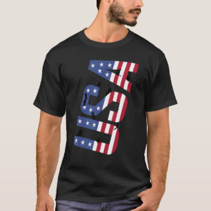 T-shirt Chats noirs 4 juillet Meowica Hommes Femmes Drapea