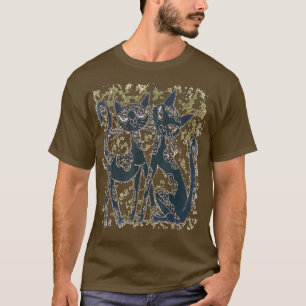 T-shirt Chats noirs, vêtements humoristiques de charme