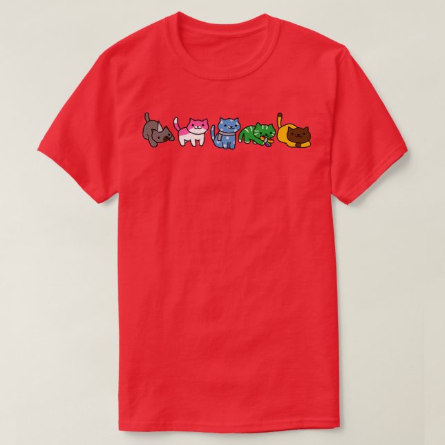 T-shirt chats pentatonix (Design devant)