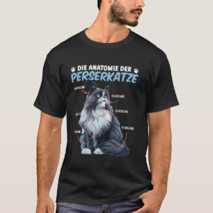 T-shirt Chats Persans L'ANATOMIE DU CHAT PERSAN Propriétai