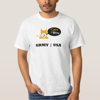 T-shirt Chats pour rester l'armée Etats-Unis