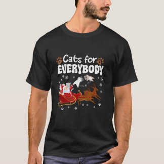 T-shirt Chats Pour Tous Noël Chat Kitty Kitten Meow