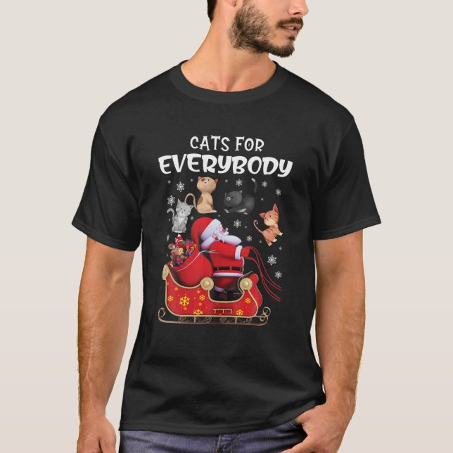 T-shirt Chats pour tout le monde Chat Noël laid Noël (Devant)